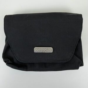 Baggallini Black Nylon Organizer Clutch Wallet Bag Travel